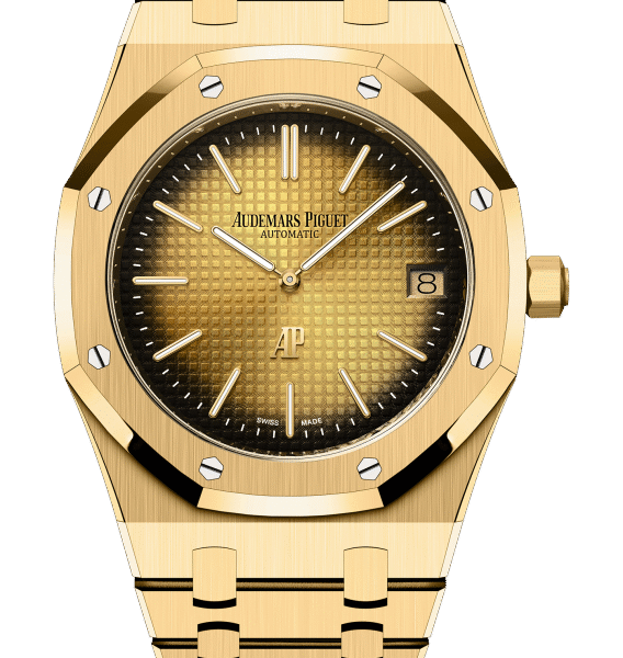 ROYAL OAK JUMBO Smoked Yellow Gold-Toned Dial 39mm