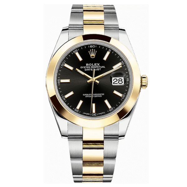 Datejust Black Dial Gold & Steel 41mm