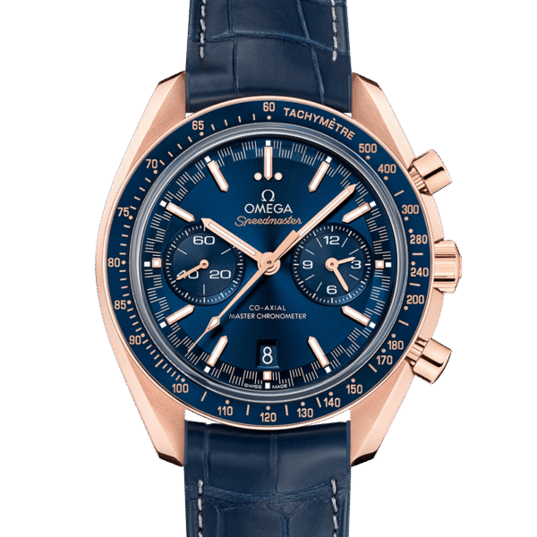 Speedmaster RACING Sedna™ gold Blue 44.25mm