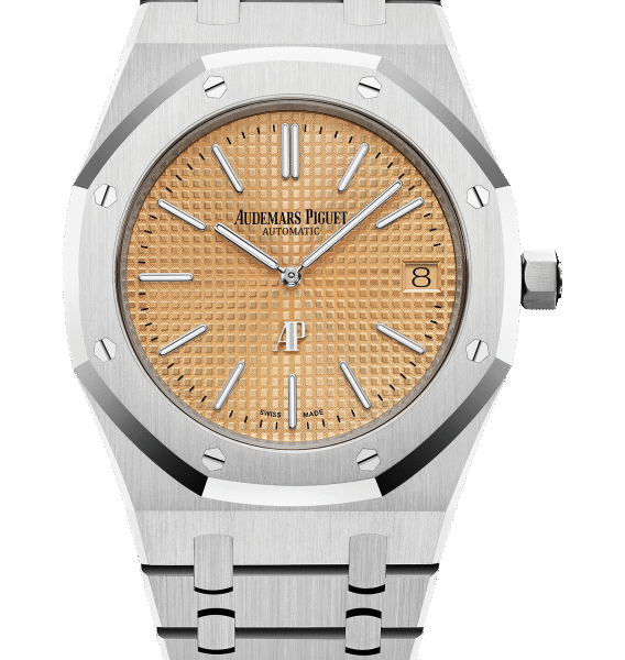 ROYAL OAK JUMBO EXTRA-THIN Pink Gold-toned Dial 39mm