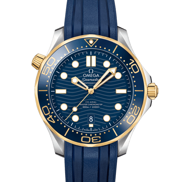 Seamaster Diver 300m Blue yellow gold 42mm