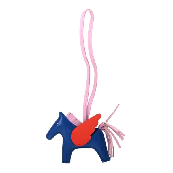 H Milo Lambskin Grigri Rodeo Pegase Horse Bag Charm PM Bleu France Mauve Syestre Capucine