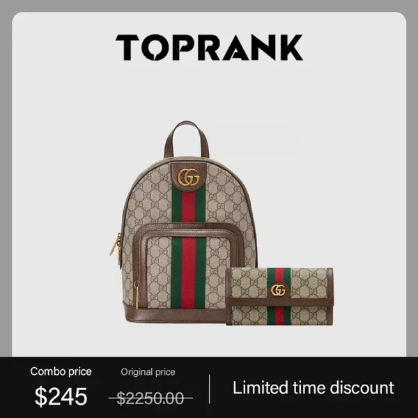 Ophidia GG small backpack+GUCCI continental wallet