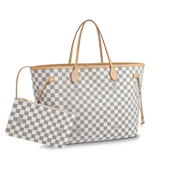 L Damier Azur Canvas Neverfull GM N41360