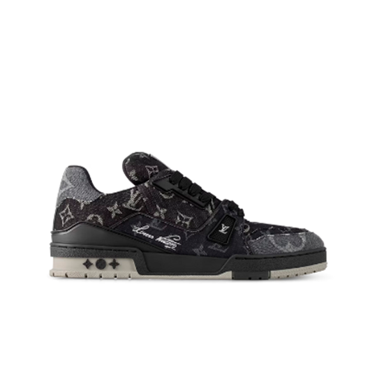 Louis Vuitton Trainer- Monogram Black